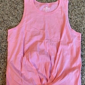 Hollister tank top, color pink, size medium